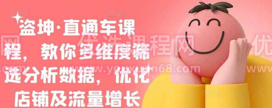 盗坤·直通车课程，教你多维度筛选分析数据，优化店铺及流量增长,课程,第1张