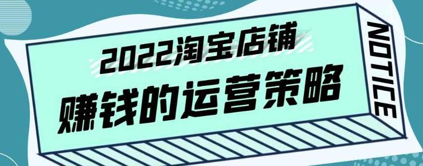 震宇老师·2022年淘宝店铺赚钱的运营策略，全店动销策略,课程,抖音,赚钱,第1张