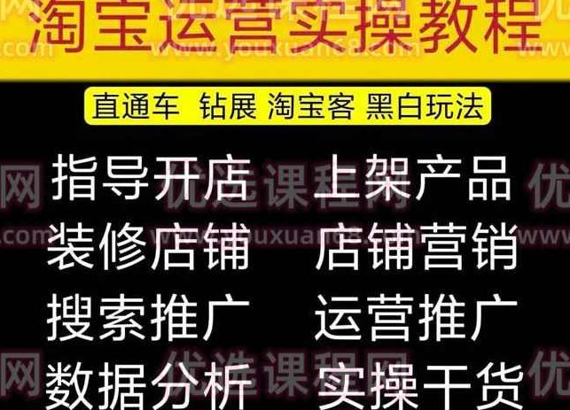 2023淘宝开店教程0基础到高级全套视频网店电商运营培训教学课程（2月更新）,课程,视频,教程,第1张