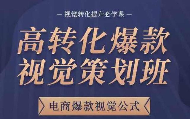 高转化爆款视觉策划班，电商爆款视觉公式，视觉转化提升必学课,课程,设计,进化,第1张