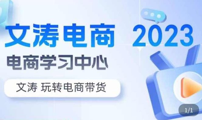 文涛电商·7天零基础自然流起号,快速掌握店铺运营的核心玩法,突破自然展现量,玩转直播带货,课程,视频,基础,第1张 文涛电商·7天零基础自然流起号,快速掌握店铺运营的核心玩法,突破自然展现量,玩转直播带货,课程,视频,基础,第1张
