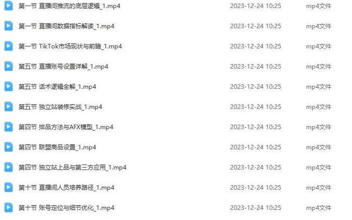 TikTok直播带货实战训练营，引流爆单，学跨境电商，向全球卖货！,课程,视频,第2张