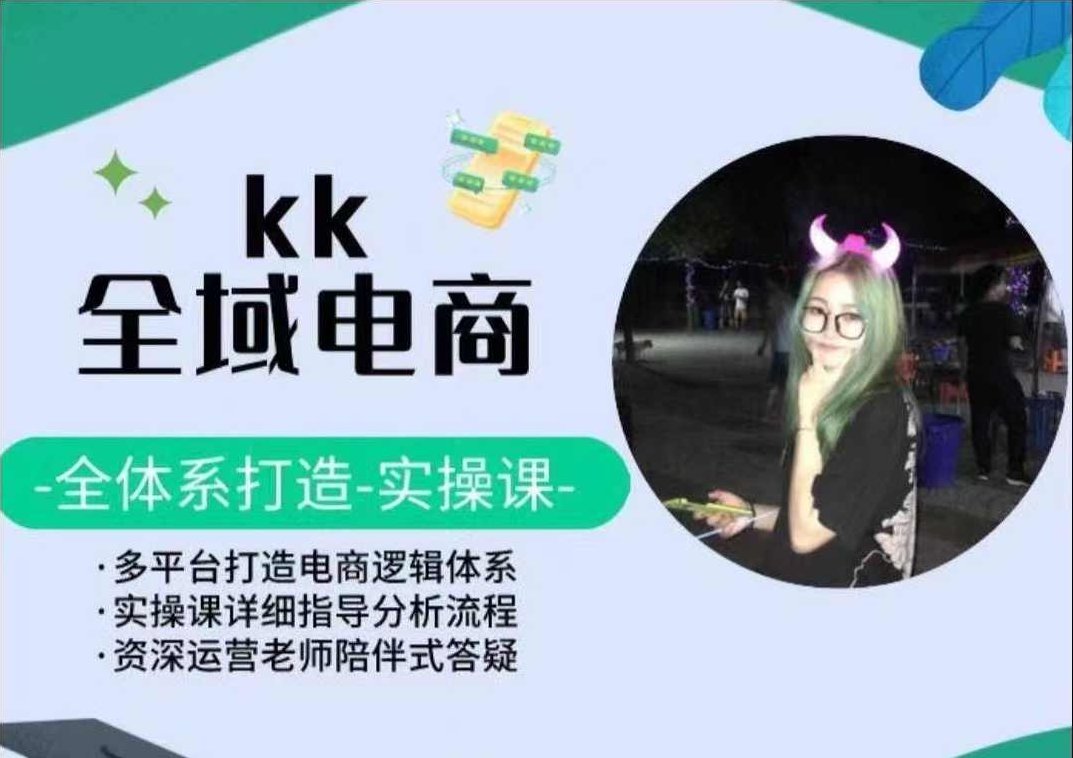 KK全域电商，全体系打造实操课，多平台打造电商逻辑体系,课程,视频,教程,第1张