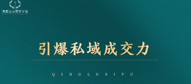 引爆私域成交力系统课,打通底层逻辑,5步3力做高质量私域,课程,掌握,思维,第1张 引爆私域成交力系统课,打通底层逻辑,5步3力做高质量私域,课程,掌握,思维,第1张