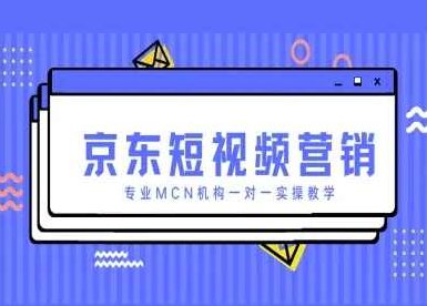 京东短视频营销项目，专业MCN机构一对一实操教学,视频,第1张