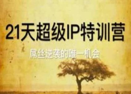 21天超级IP特训营，屌丝逆袭的唯一机会,课程,第1张