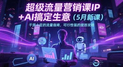 张琦超级流量营销课IP+AI搞定生意（5月新课）干货十足的流量指南，可行性强的提效攻略,课程,视频,设计,第1张