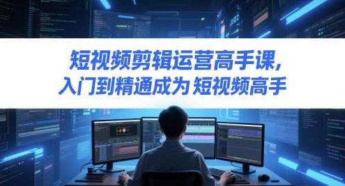 短视频剪辑运营高手课，入门到精通成为短视频高手,课程,视频,教程,第1张