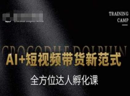 AI+短视频带货新范式，全方位达人孵化课,课程,视频,抖音,第1张