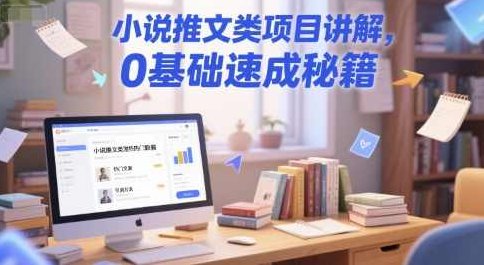 小说推文类项目讲解，0 基础速成秘籍,课程,视频,第1张