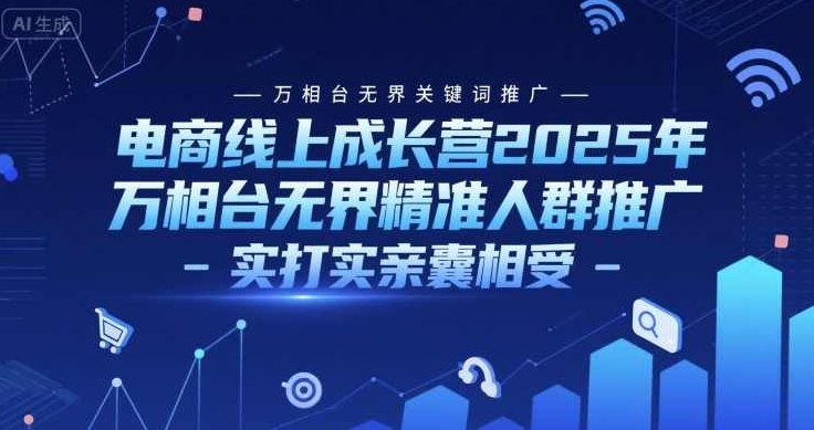 阿呆电商线上成长营2025年，万相台无界关键词推广-万相台无界精准人群推广-实打实亲囊相受,介绍,第1张