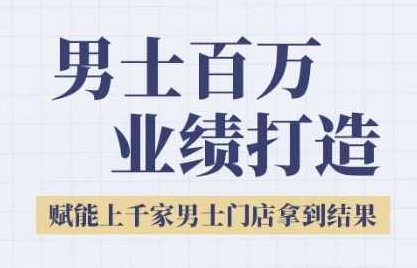 米老师·2025男士美业百万业绩打造，赋能上千家男士门店拿到结果,课程,视频,设计,第1张
