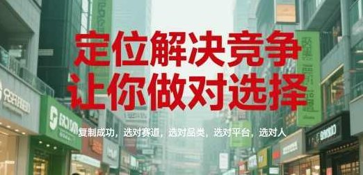 顾均辉定位解决竞争，让你做对选择，复制成功，选对赛道，选对品类，选对平台，选对人，顾均辉，精准定位助力成功之路