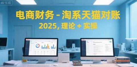 电商财务-淘系天猫对账2025,理论+实操,电商财务趋势,天猫淘宝对账2025实战与理论并行,销售,实战,理论,第1张 电商财务-淘系天猫对账2025,理论+实操,电商财务趋势,天猫淘宝对账2025实战与理论并行,销售,实战,理论,第1张