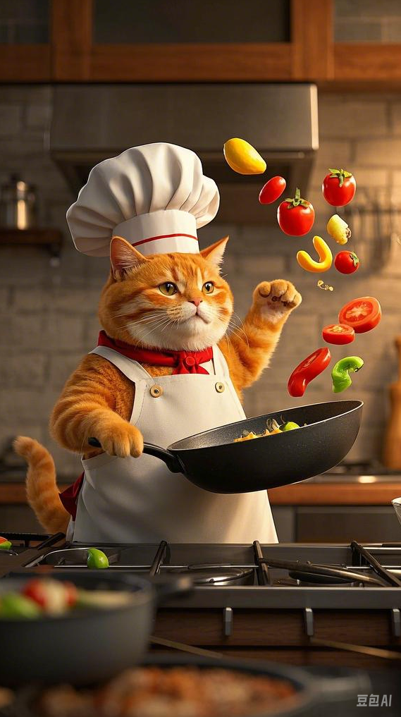 有趣的橘猫买菜做饭视频，用AI一键搞定，1分钟教会你，快速起千粉万粉号，AI趣味猫厨视频教程，轻松起号，橘猫买菜做饭秒变达人，AI魔法厨房，橘猫一键成厨神，轻松起号，万粉号速成秘诀——AI趣味菜谱视频教程,视频,教程,视频教程,第1张