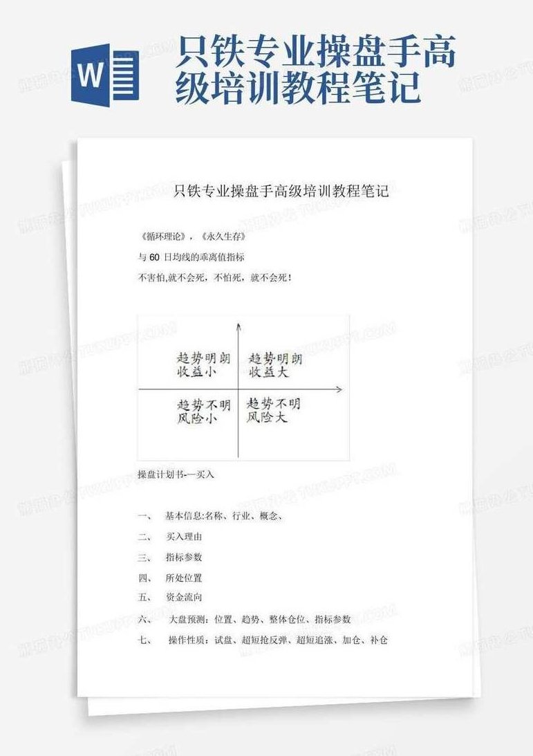只铁 股票专业操盘手-高级研修班绝密教材PDF，只铁股票专业操盘手，高级研修班绝密教材PDF解析与实战应用