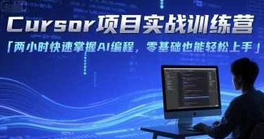 Cursor项目实战训练营,两小时快速掌握AI编程,零基础也能轻松上手,两小时速成AI编程实战训练营,零基础AI编程速成,Cursor项目实战训练营两小时精通AI编程技巧,既体现了内容的核心——AI编程实战训练,又强调了速成和零基础的特点,同时具有吸引力,符合SEO优化的要求。