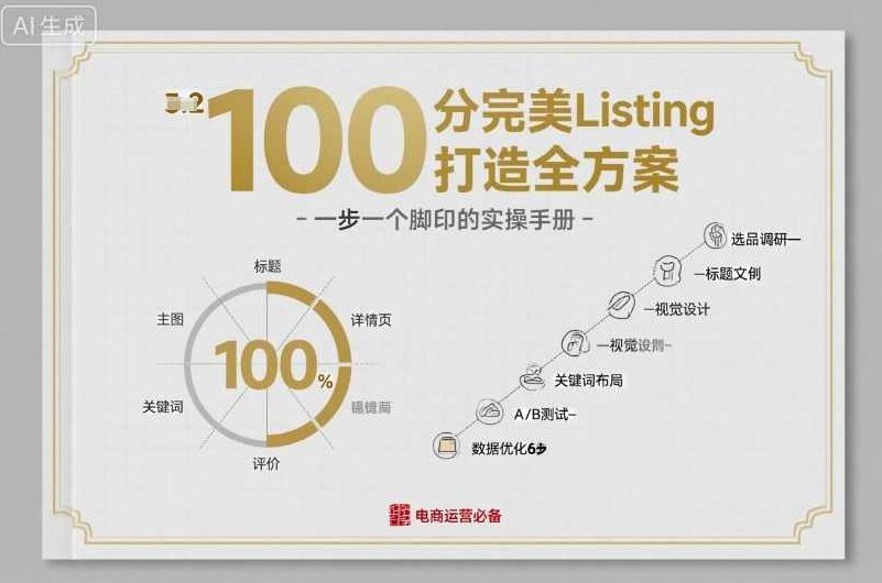 100分完美Listing打造全方案,想要完美listing必须是需要一步一个脚印的,100分完美Listing打造全方案,步步为营,细节决定成功,课程,视频,教程,第1张 100分完美Listing打造全方案,想要完美listing必须是需要一步一个脚印的,100分完美Listing打造全方案,步步为营,细节决定成功,课程,视频,教程,第1张