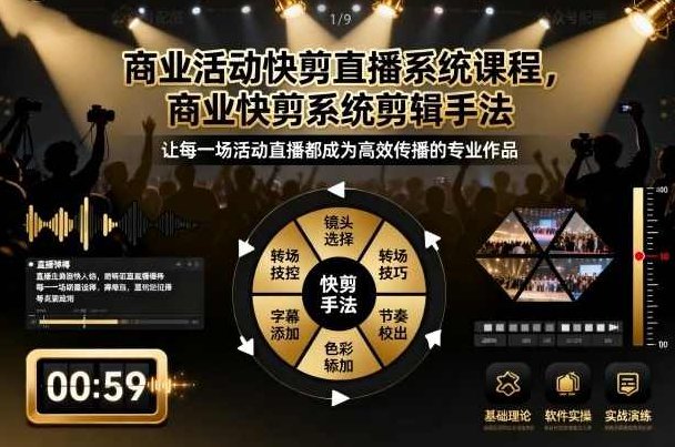 影像社商业活动快剪直播系统课程,商业快剪系统剪辑手法,商业活动影像快剪直播系统课程,高效剪辑手法与快剪系统解析,课程,第1张 影像社商业活动快剪直播系统课程,商业快剪系统剪辑手法,商业活动影像快剪直播系统课程,高效剪辑手法与快剪系统解析,课程,第1张