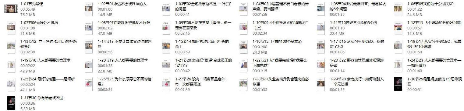 崔璀《年度管理精进课》系统提升管理者胜任力31节，崔璀年度管理精进课，提升管理者胜任力，解锁团队效能的31节课程
