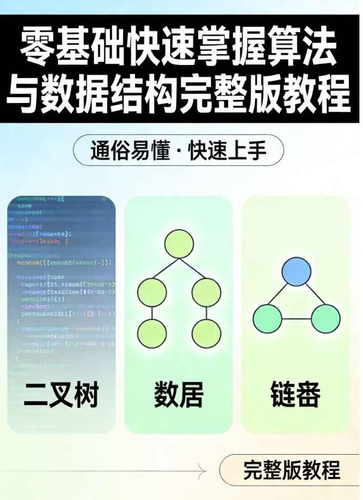 零基础快速掌握算法与数据结构完整版教程
