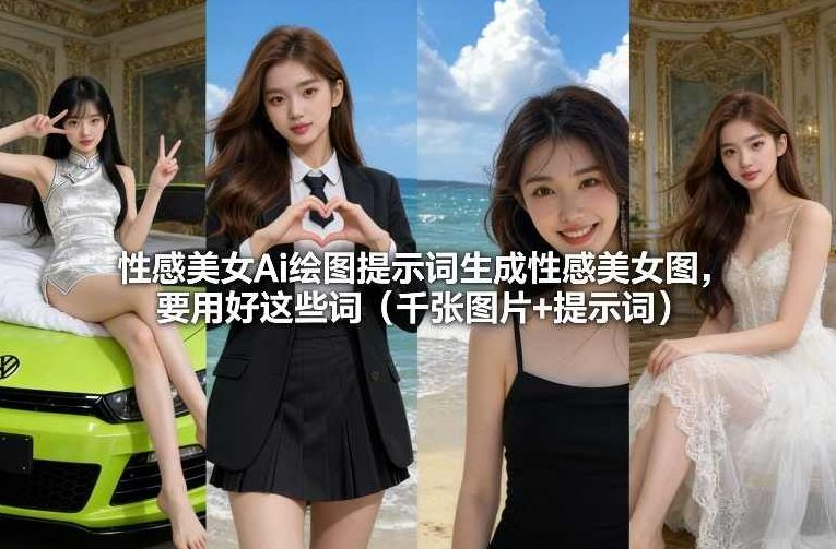 性感美女Ai绘图提示词生成性感美女图，要用好这些词（千张图片+提示词）
