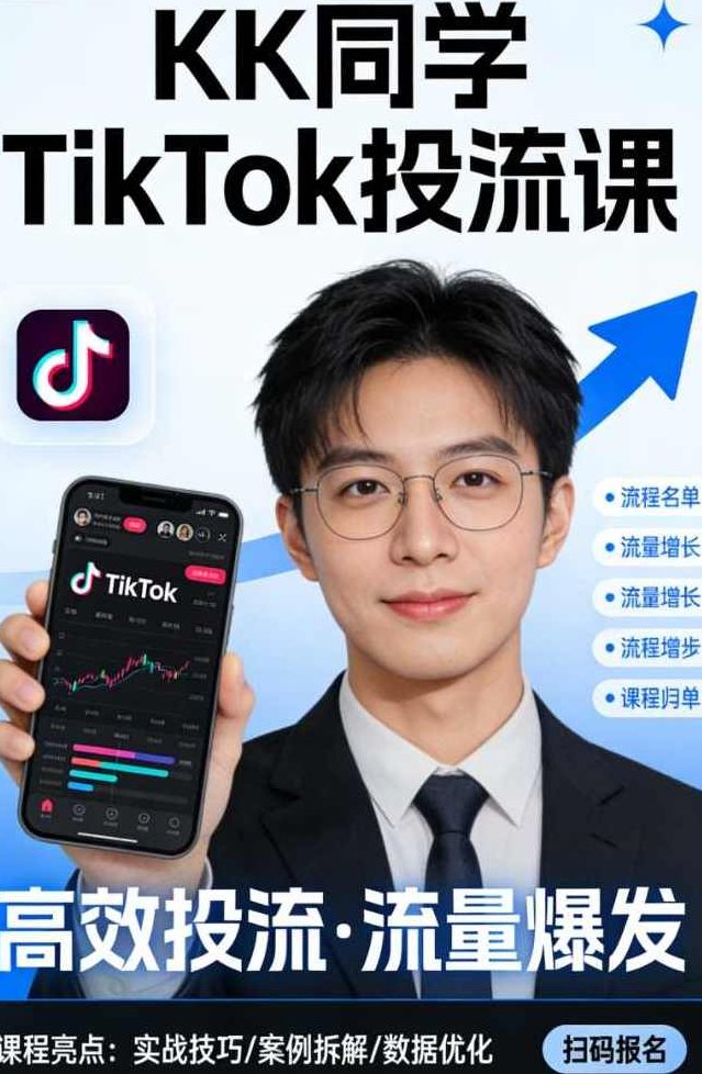 KK同学TikTok投流课