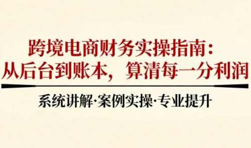 2025跨境电商财务实操指南,课程,指南,背景,第1张