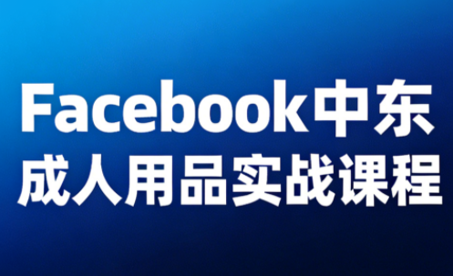 Facebook中东成人用品实战,课程,制作,资料,第1张