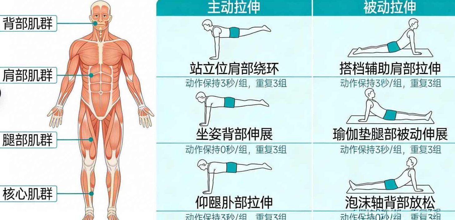 全身肌群—主动被动松解拉伸,课程,第1张