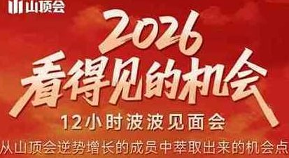 波波·2026看得见的机会12小时波波见面会（东莞线下课2月1日）,课程,视频,培训,第1张