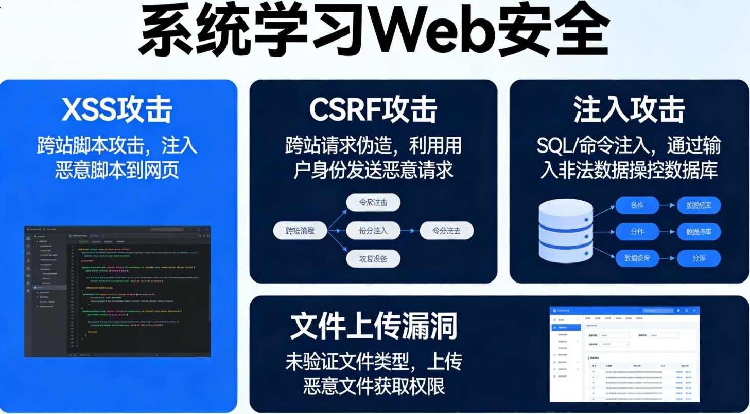 系统学习web安全、XSS、CSRF、注入攻击、文件上传漏洞,课程,视频,基础,第1张
