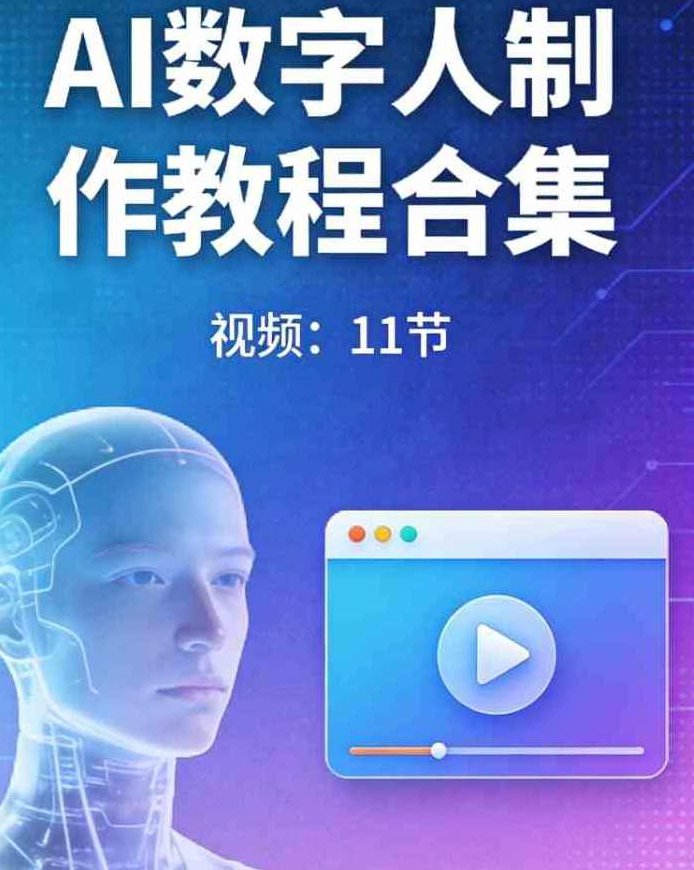 AI数字人制作教程合集【视频：11节】,视频,教程,制作,第1张