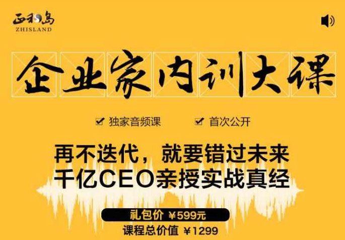 正和岛·企业家内训大课
