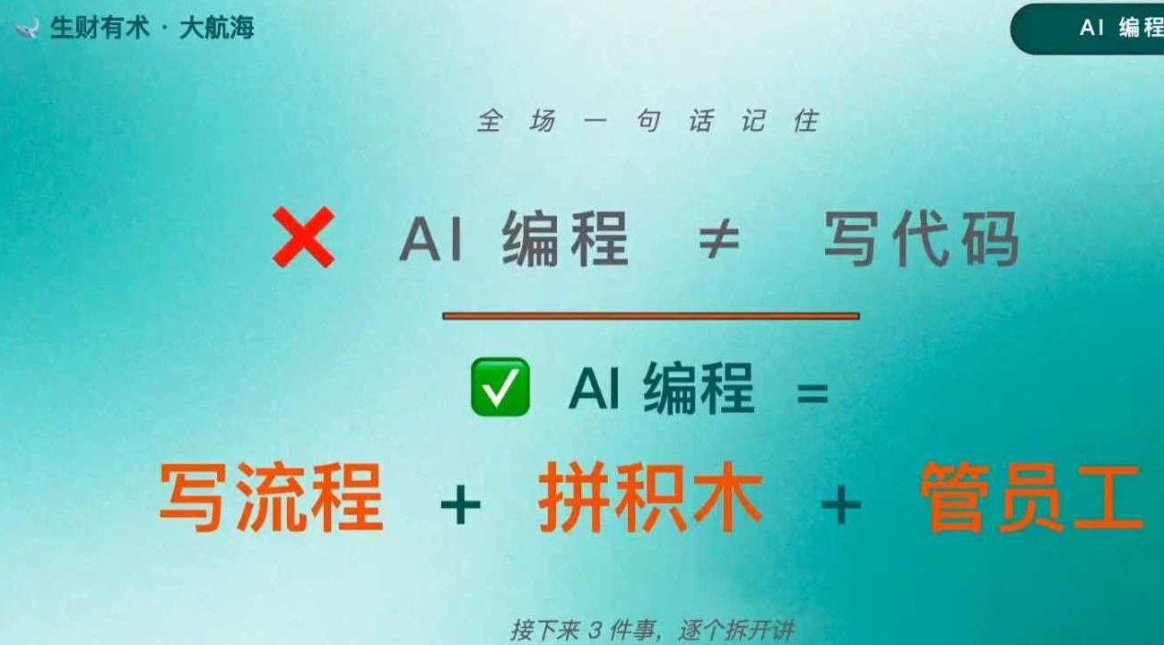 普通人如何借助AI编程成为超人